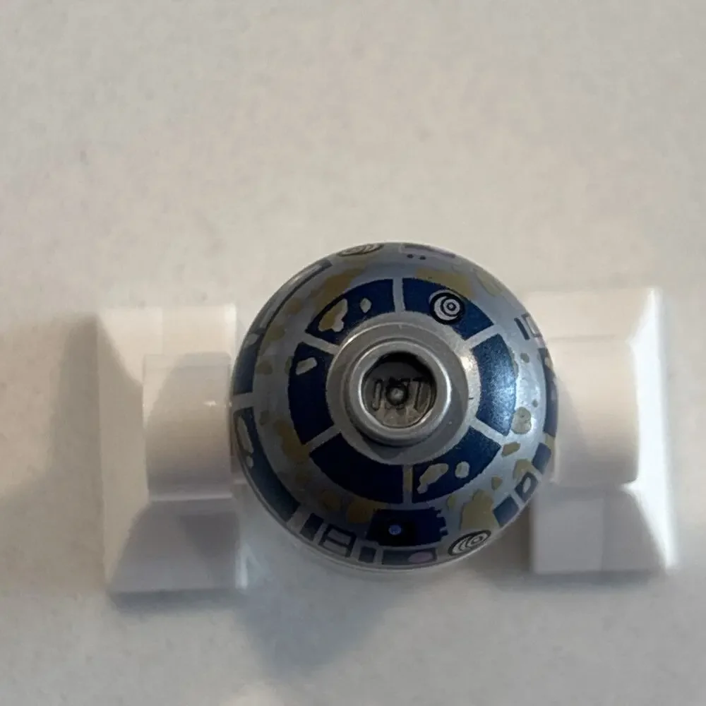 Lego Astromech Droid R2-D2 Minifigure #sw0908 Dirt Stains On Front Set #75208